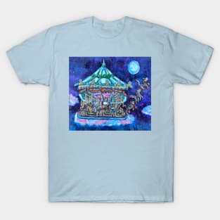 Whimsical Gallop of the Carousel Animals T-Shirt